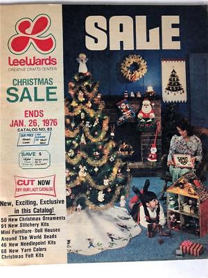 Vintage 1976 Lee Wards Christmas Sale Holiday Catalog Elgin Illinois RARE