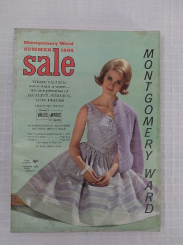 Vintage 1964 Montgomery Ward Summer Catalog 60s Fashion Home decorating