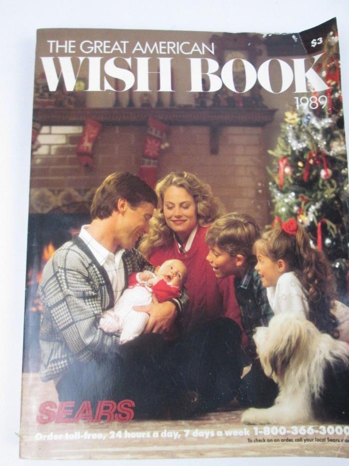 1989 Sears Wish Book Vintage Christmas Catalog Holiday Gifts Toys Clothes So Fun