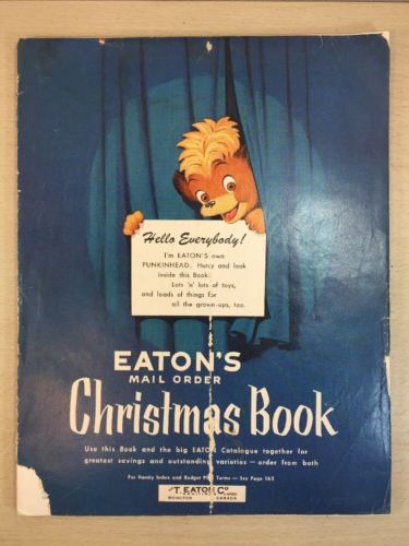 Eaton's Christmas Mail Order Catalogue 1954 Eaton Toronto Canada Toys