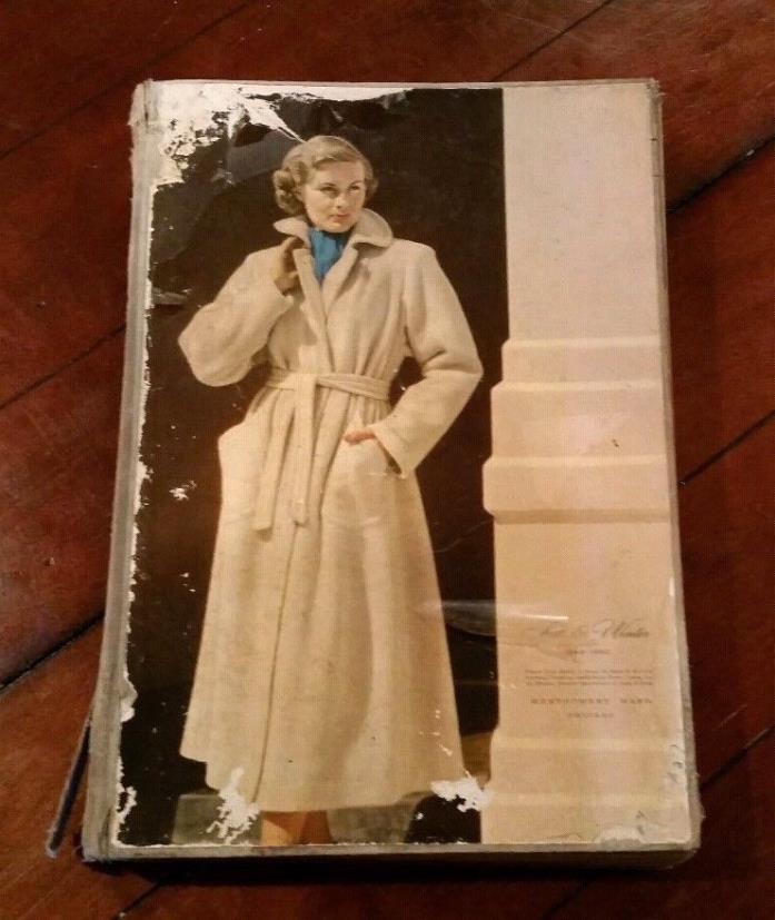 Montgomery Ward Dept. Store Hardcover Fall Winter 1949 -1950 Catalog Toy Clothes