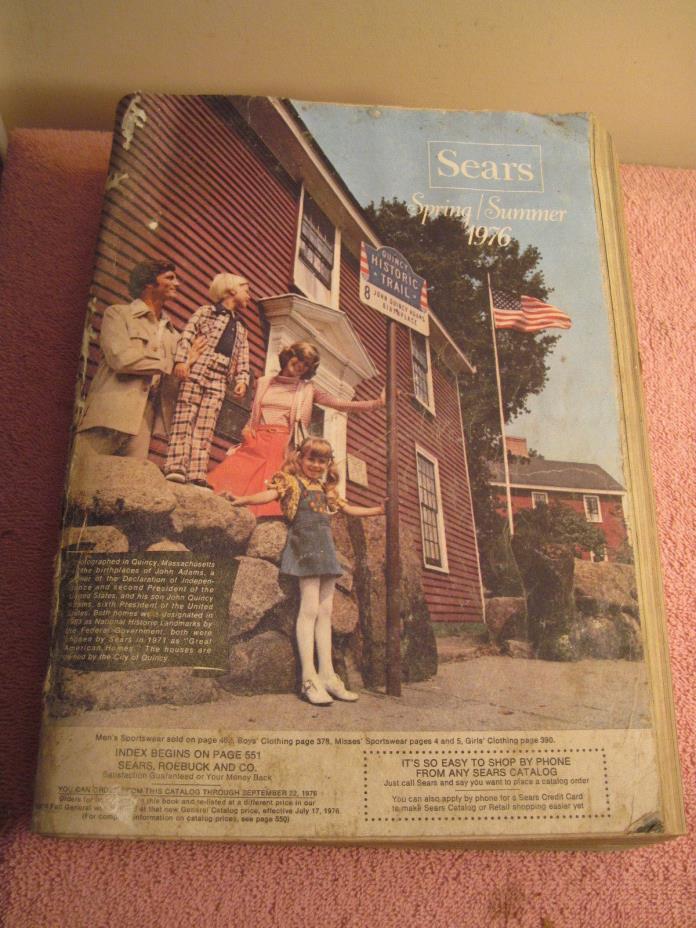 Vintage 1976 Sears Roebuck Spring Summer Catalog Old Wish Book Fashions TV More