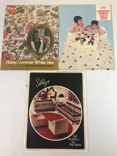 Sibley's Department Store Lot 3 1970's Vintage Color Catalogs Furniture Sheets +