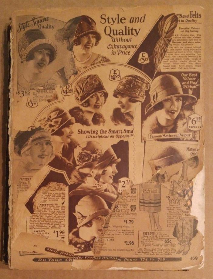 Sears Catalog 1926 Poor Condition (missing first 158 pages, the ladies clothes)