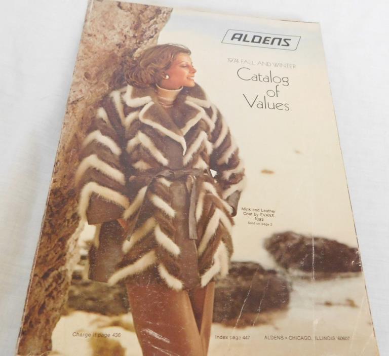 1974 ALDENS CATALOG FALL AND WINTER DEPARTMENT STORE CATALOG OF VALUES 785 PAGES