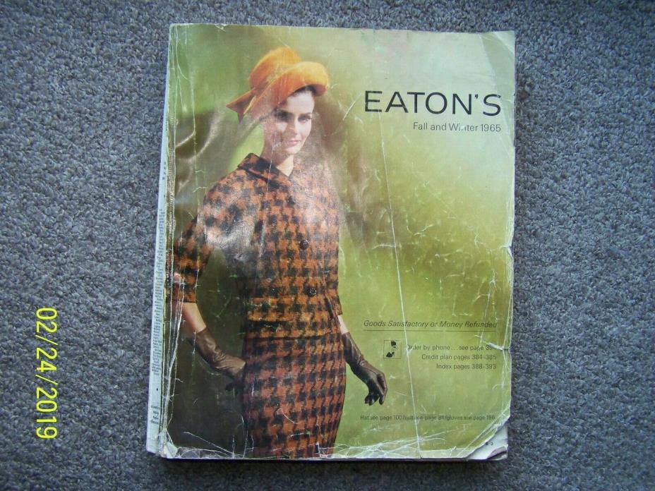 Vintage EATON'S Fall/Winter 1965 Catalog 614 pages in GOOD condition