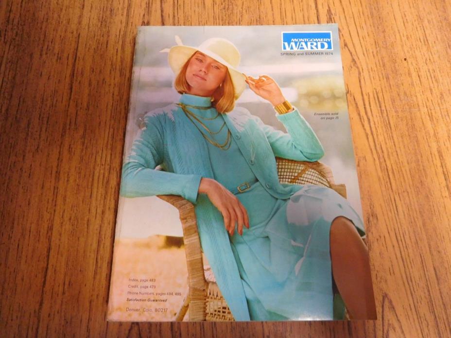 1974 Montgomery Ward SPRING & SUMMER Catalog ~ Mid-Century HOME DECOR & FASHIONS
