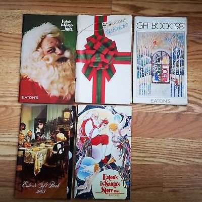 (5) EATON'S Christmas Gift Books Catalogs 1979-1983 EX condition