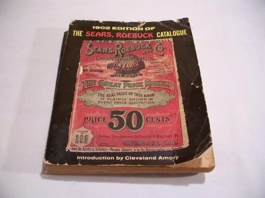 Vtg. 1969 Reproduction 1902 Sears Roebuck Catalog
