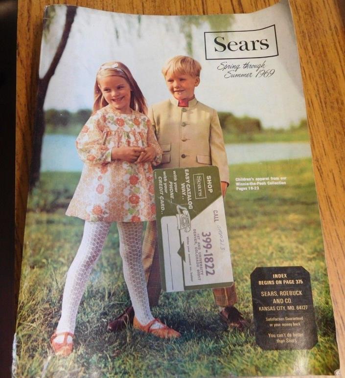 VTG 1969 Sears Spring and Summer Catalog ~ Mid-Century Modern Fashion Home Decor