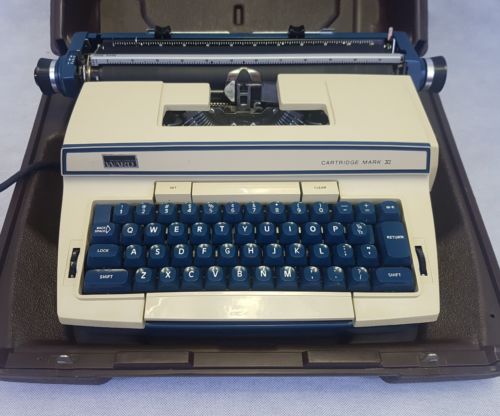 Montgomery Ward Cartridge Mark XI SCM8217 Power Portable Electric Typewriter USA