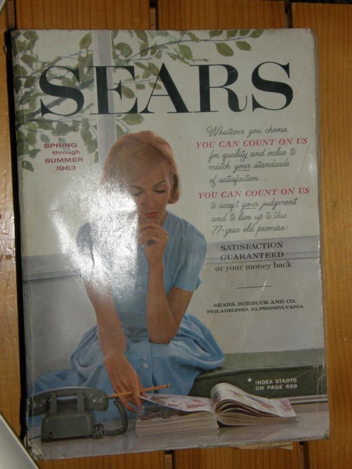 Vintage Sears Catalog Spring & Summer 1963 Philadelphia, PA