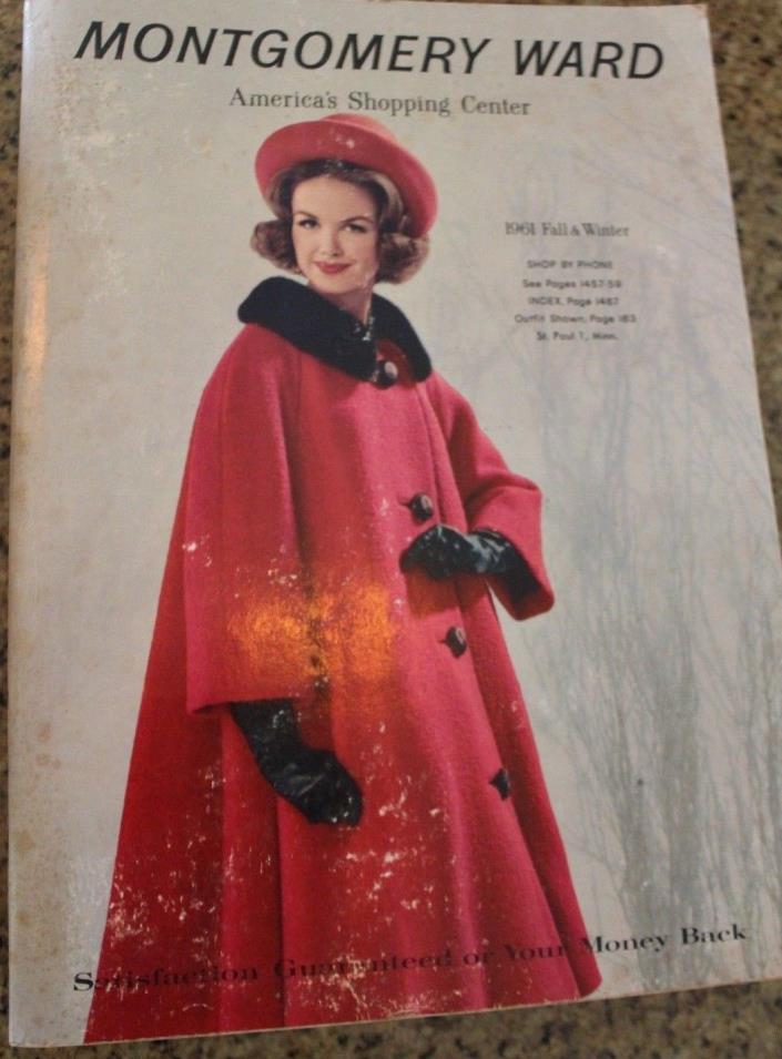 Vintage 1961 Fall/Winter Montgomery Wards Catalog Dresses Fashion Lingerie Toys