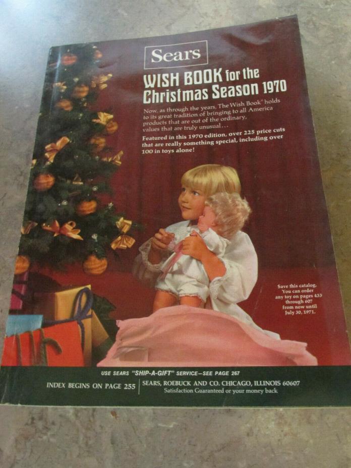 1970 SEAR ROEBUCK  CHRISTMAS WISH BOOK CATALOG