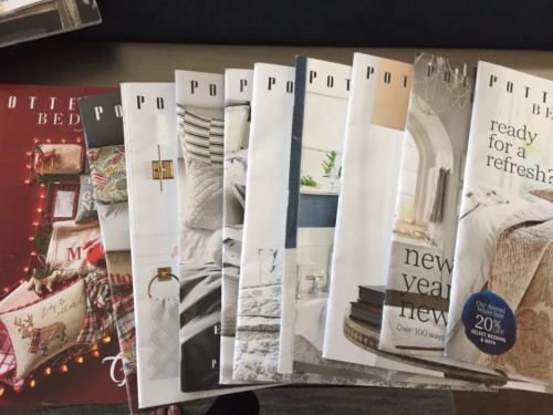 2017 - 2018 POTTERY BARN BED and BATH Magazine Catalog (15 Issues)