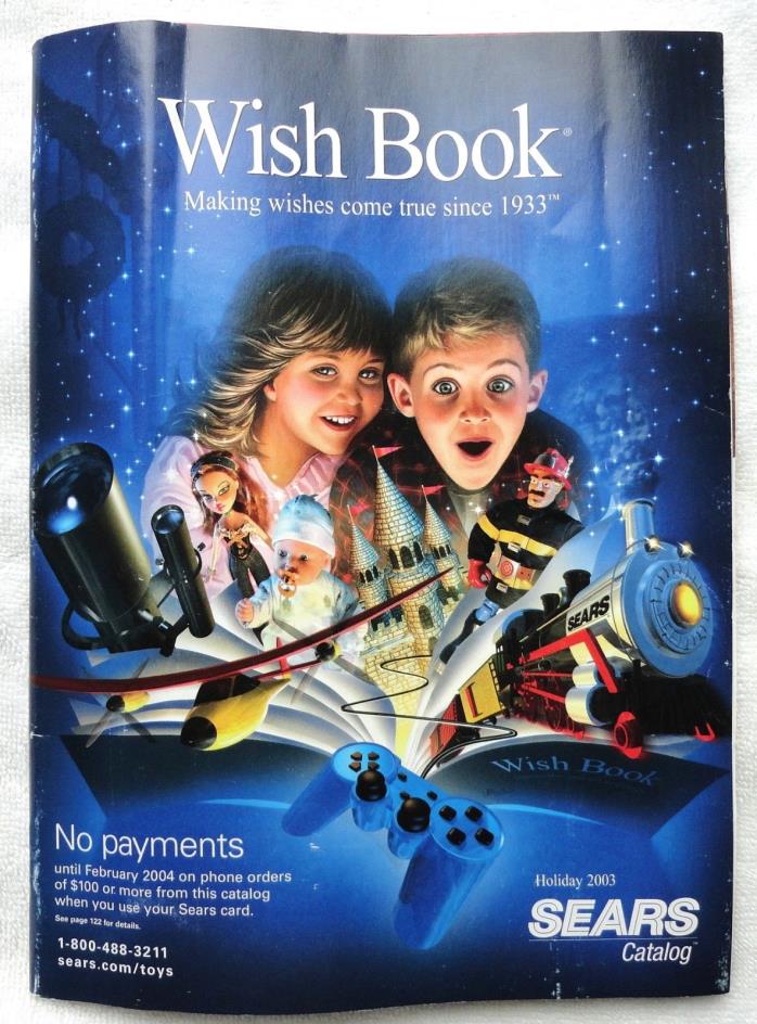 Sears Wish Book, Holiday Christmas Catalog, 2003