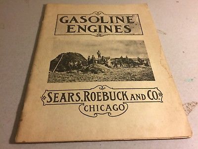 Sears Roebuck and Co Chicago Illinois Gasoline Engines Catalog Booklet