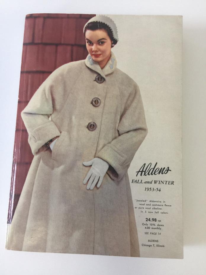 Vintage 1953-54 ALDENS Department Store Fall~Winter Catalog w/ Mailing Cover