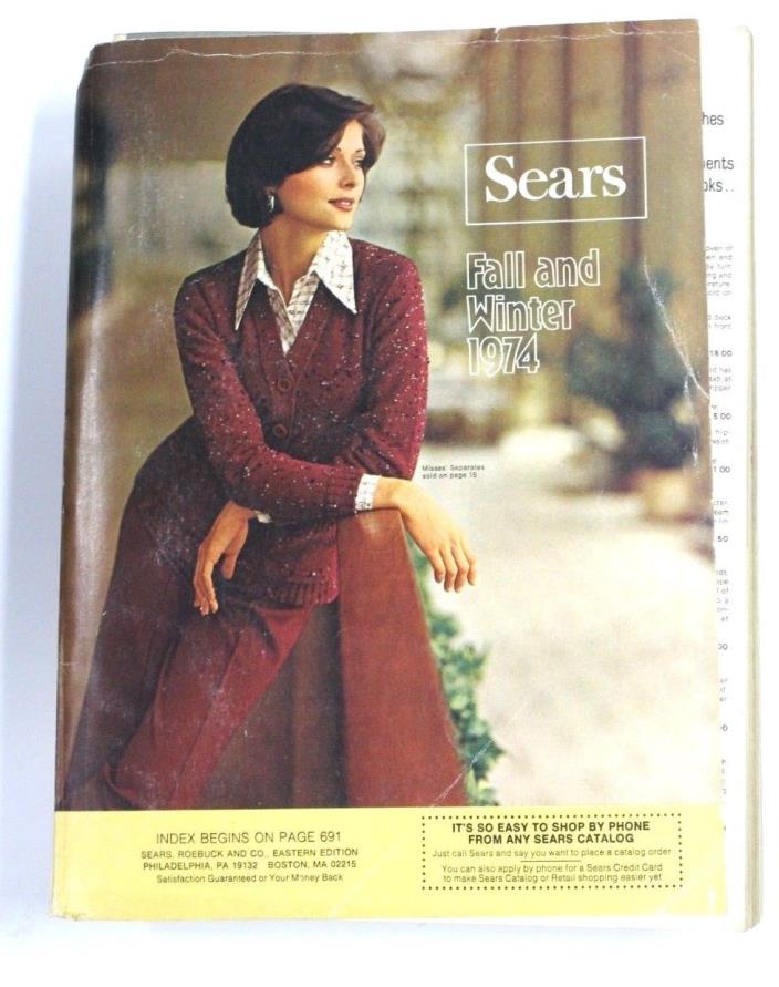 VTG Sears Fall and Winter Catalog 1974 VTG Fashion Costume Research Panties