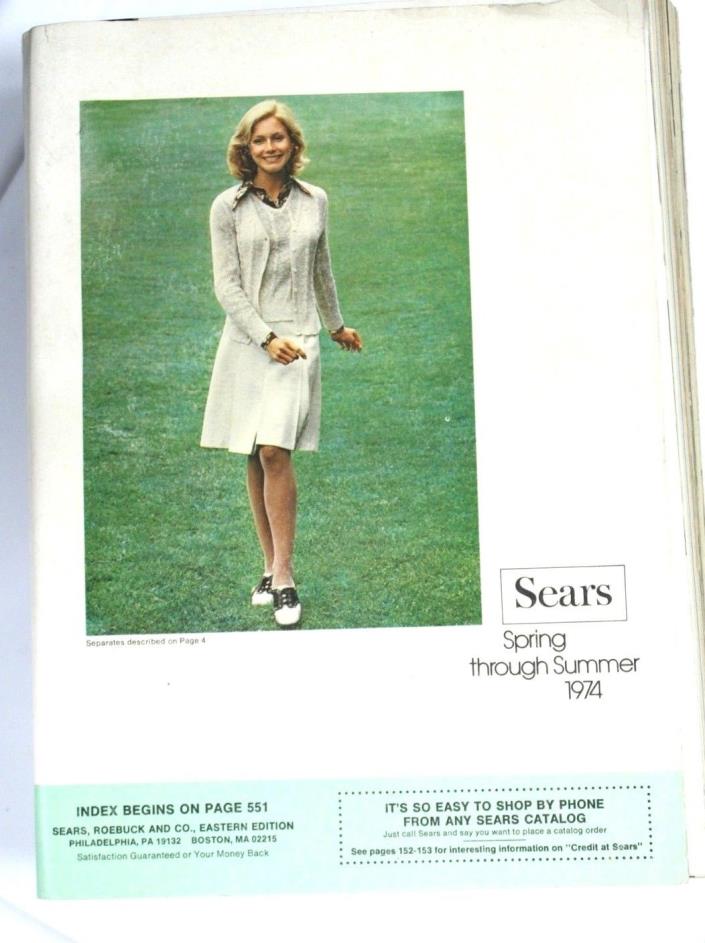 VTG Sears Spring & Summer  Catalog 1974 VTG Fashion Costume Research Panties