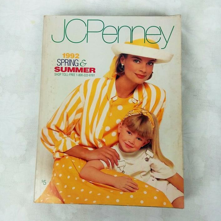 Vintage JC Penney 1992 Catalog Spring and Summer Fashion Home Decor Toys