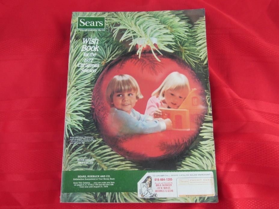 1977 Sears Christmas Wish Book Catalog-Toys,Electronics,Bikes,GI Joe,Barbie