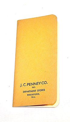 Vintage 1930 JC Penney Department Store Guide Catalog Calendar Ex 2017 Gift Card