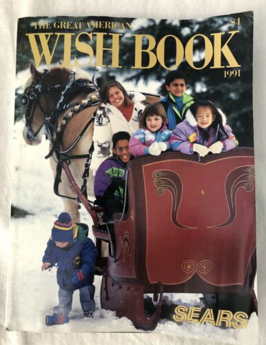 1991 SEARS Christmas WISH BOOK Catalog Toys BARBIE Nintendo MARVEL Erector Sets