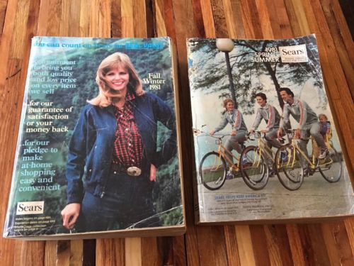2 Vintage Sears Catalog - Fall Winter 1981- 1981 Spring Summer