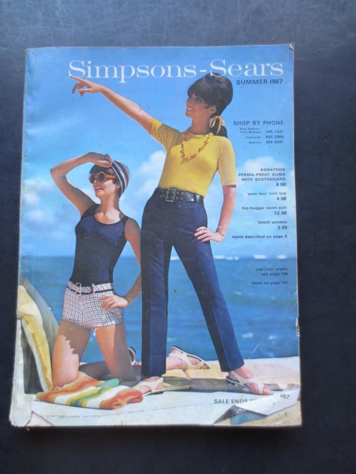 Vintage Simpsons Sears Spring and Summer Catalogue 1967