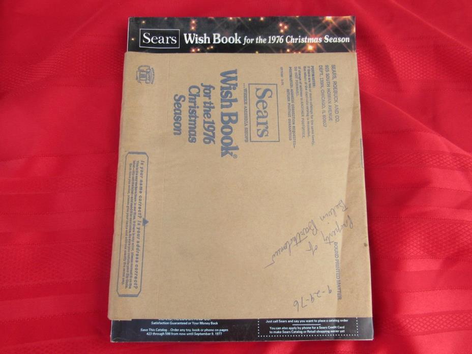 1976 Sears Christmas Wish Book Catalog-Still in Wrapper-Hot Wheels,Barbie,GI Joe