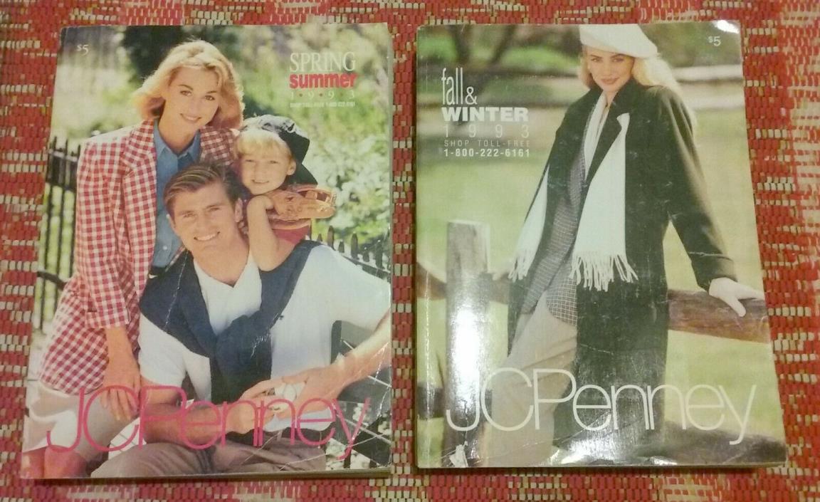 Pair of Vintage JCPenney Catalogs 1993 - Spring/Summer, Fall/Winter - JC Penney