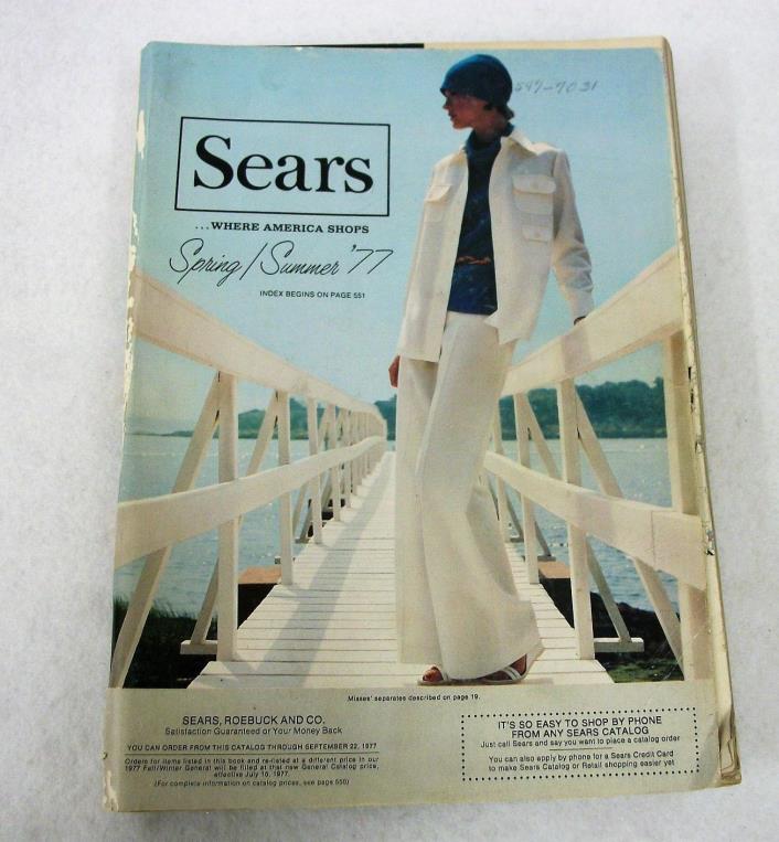 Vintage Sears Catalog Spring Summer 1977
