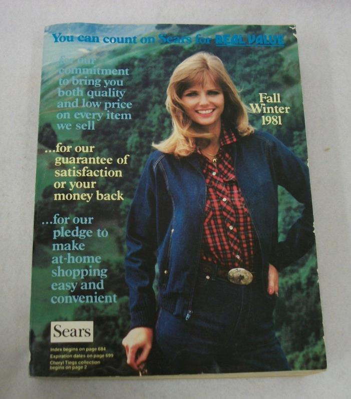 Vintage Sears Catalog - Fall Winter 1981- Cheryl Tiegs Collection