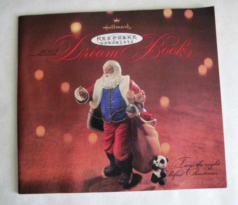 Hallmark Keepsake Dream Book 2001 Holiday Ornaments Catalog