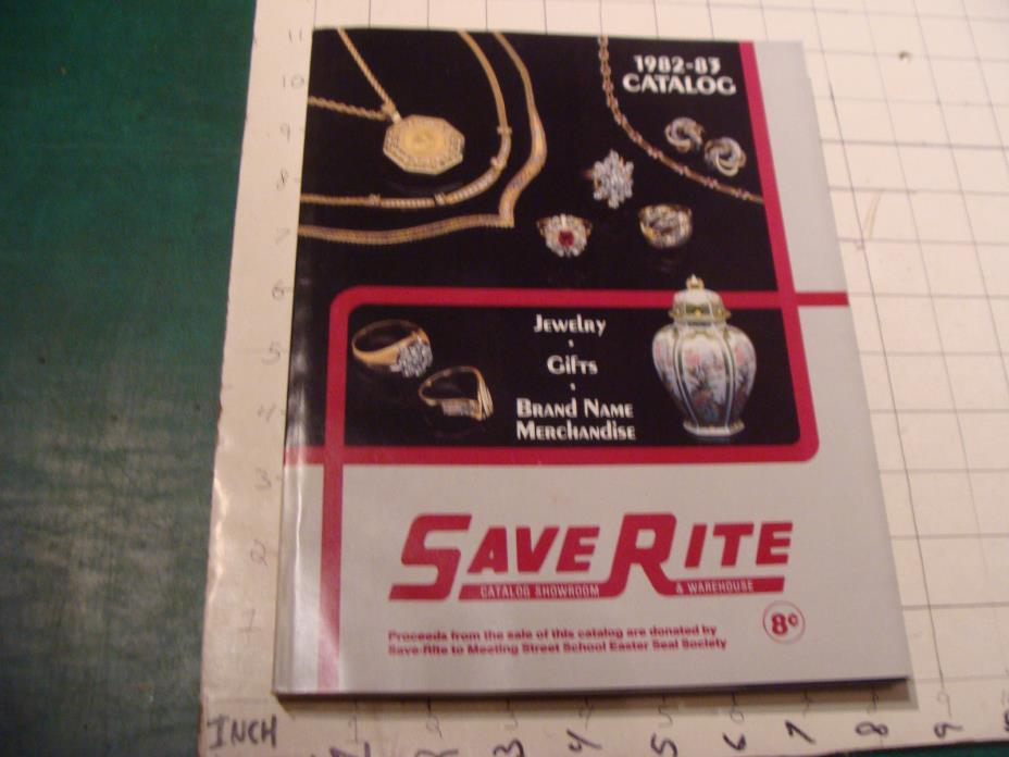vintage  catalog: SAVE RITE merchandise catalog 1982-83 - 398 pages
