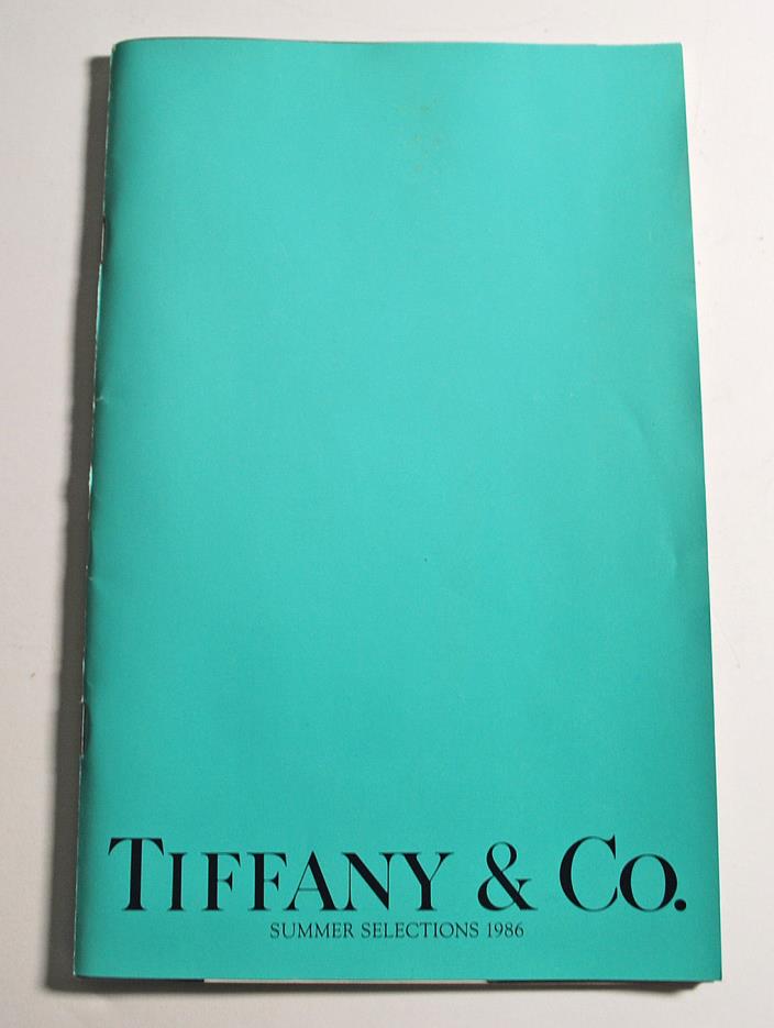 1986 Tiffany Catalog Summer Selections Jewelry & More 42 Pages