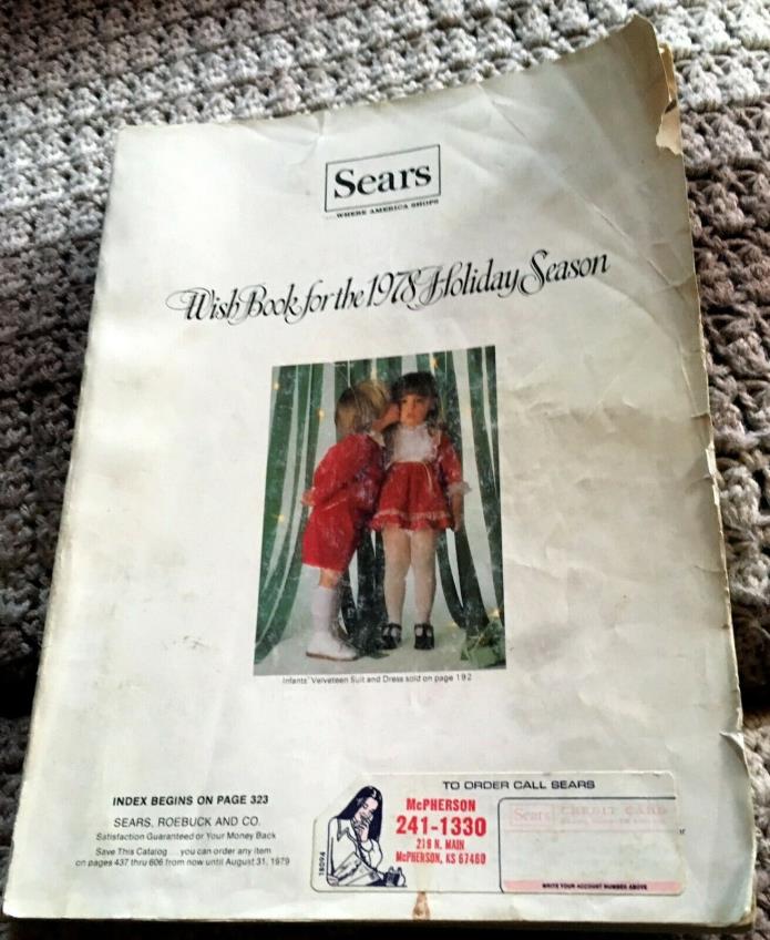 Original Authentic Sears Christmas Wishbook 1978 year