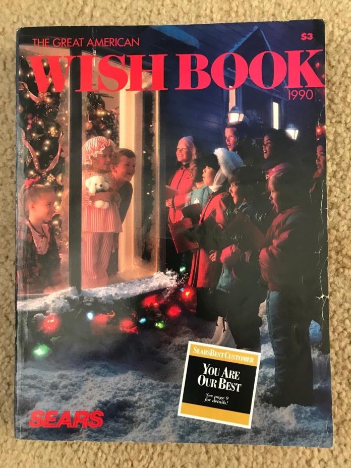 RARE 1990 VINTAGE SEARS THE GREAT AMERICAN WISH BOOK CATALOG 731 PAGES