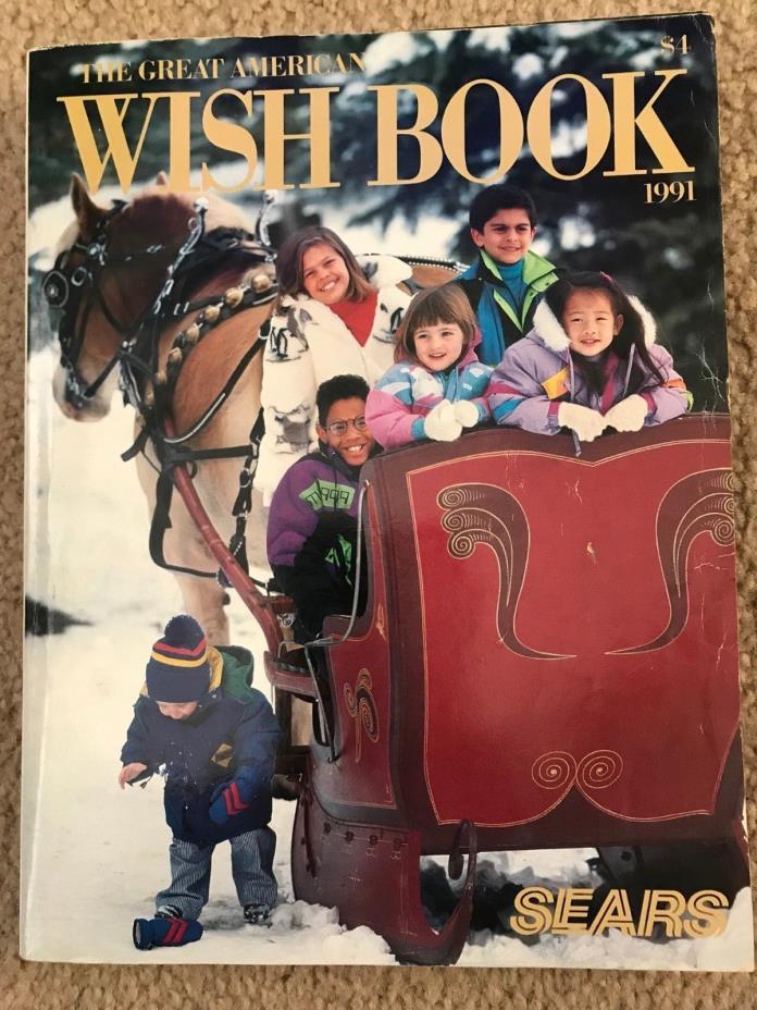 RARE 1991 VINTAGE SEARS THE GREAT AMERICAN WISH BOOK CATALOG 805 PAGES