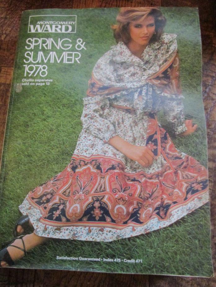 1978 MONTGOMERY WARD Spring/Summer CATALOG  1,200 pages of those 70s Styles!