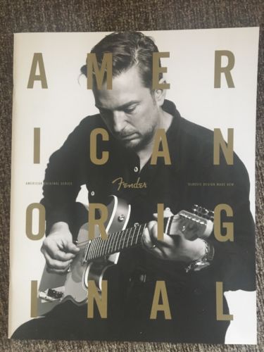 Fender guitar American original catalog 2018  34 pages pictures stats, more