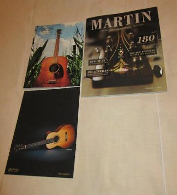 2014 MARTIN GUITAR Journal of Acoustic + 2 CATALOGS ~ 2013 D-15M ~ 2014 CS00S-14