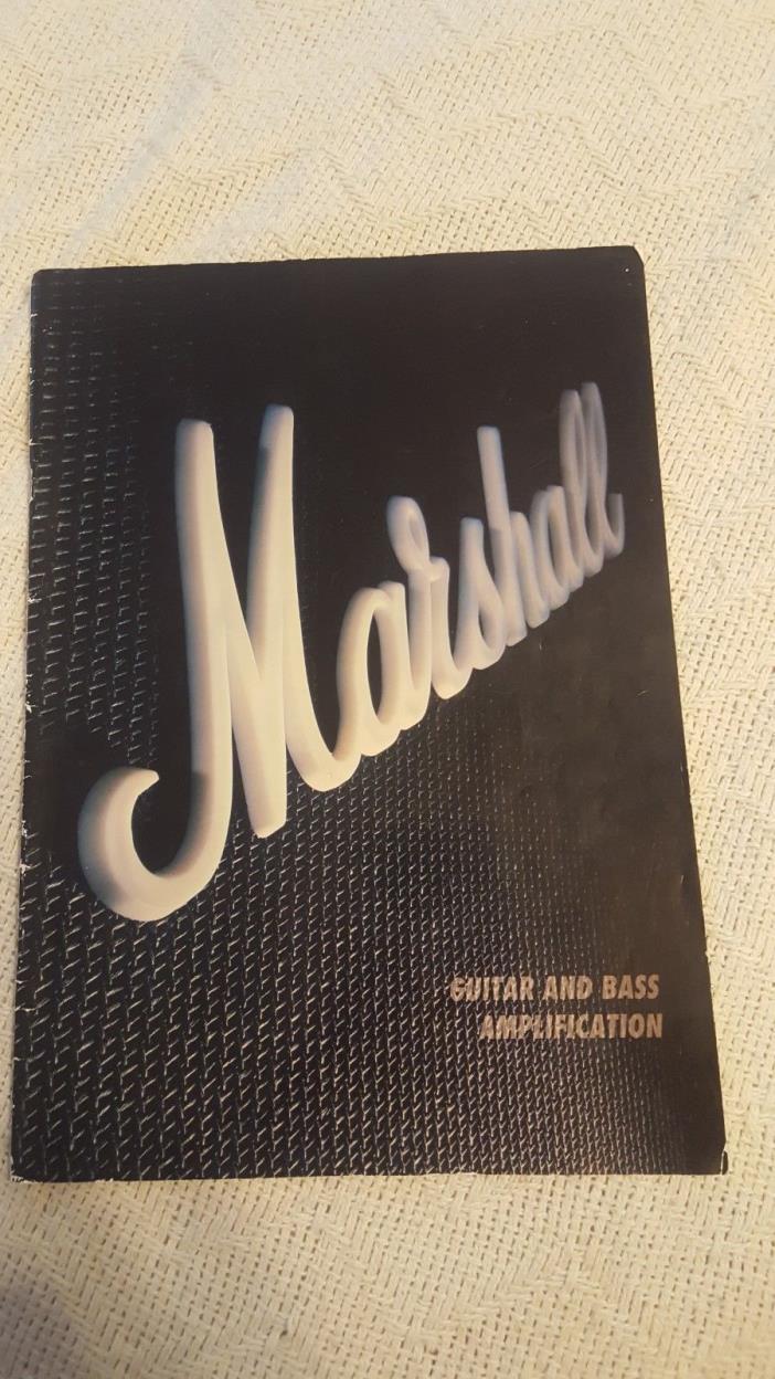 Marshall Guitar and Bass Amplification Catalog