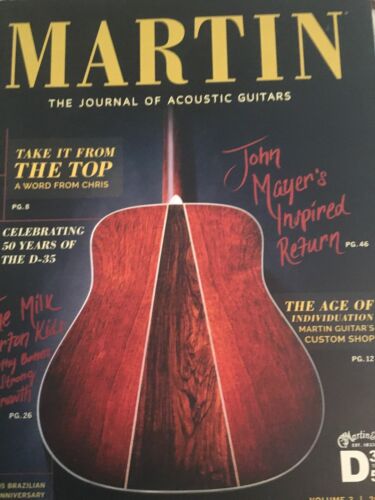 CF Martin the  acoustic guitar journal of acoustic guitar’s catalog 2015 vol 3