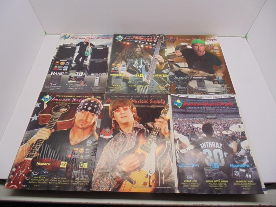 American Musical Supply Catalog 2011 Back Issues Lot 6 Issues Cool Lot F/S