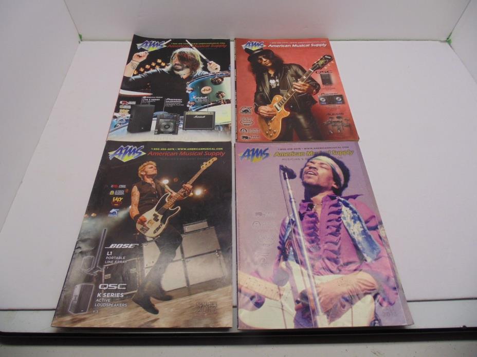 American Musical Supply Catalog 2013 Back Issues Lot 4 Issues Cool Lot F/S