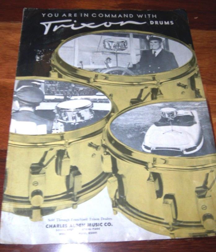 Scarce Early 1960's TRIXON DRUMS Catalog, Full Line
