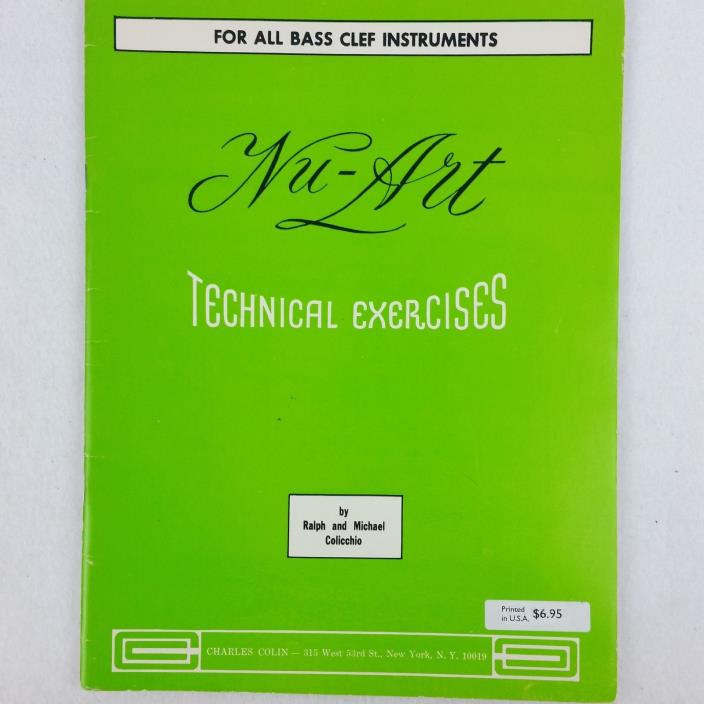 Nu Art Bass Clef Instruments Technical Exercises EUC