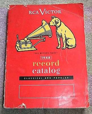 RCA Victor Record Catalog - 1948 - Classical and Popular - 550 pages